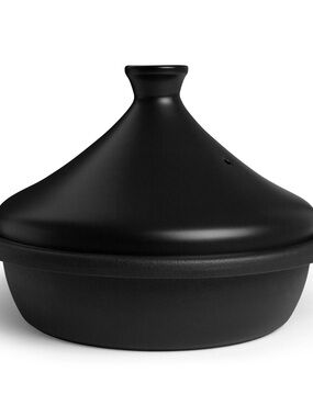 Kook Moroccan Enameled Cast Iron Tagine, Blue, 3.3 Qt